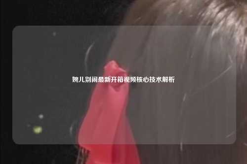 婉儿别闹最新开箱视频核心技术解析